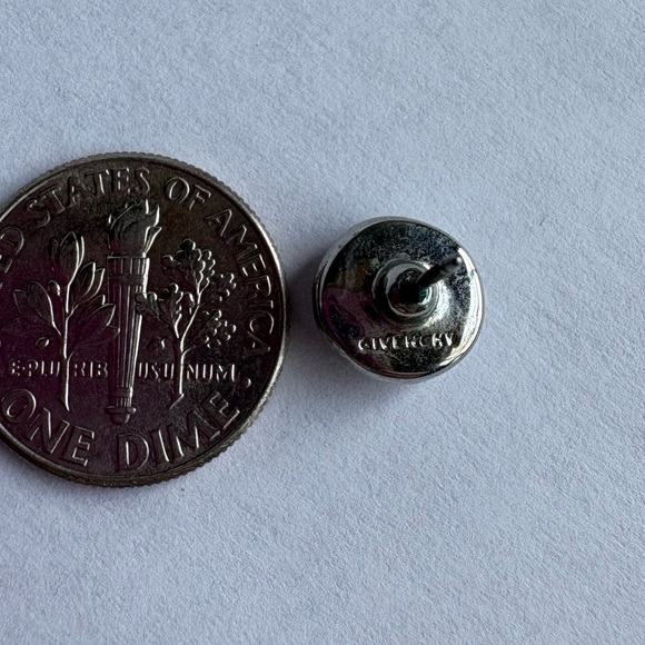 Givenchy Silver Crystal Stud Earrings - Picture 5 of 5